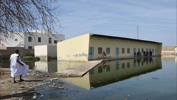 Mauritania.. Baby dying and report materials losses because of rain within the Media Desert
